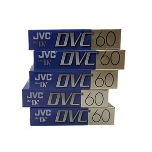 JVC Mini DV 60 Digital Video Cassette Tapes M-DV60DU Lot of 5 New Sealed